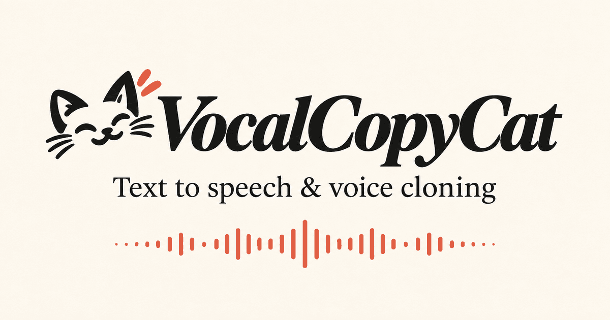 VocalCopyCat text to speech and voice cloning